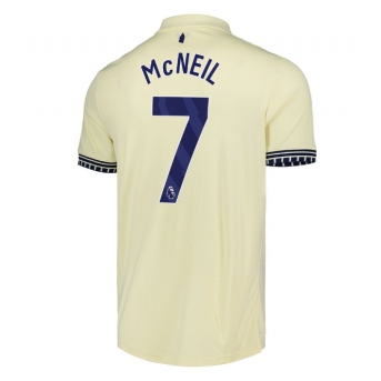 Everton Dwight McNeil #7 Maglia Gara Trasferta Repliche 2025-26 Maniche Corte